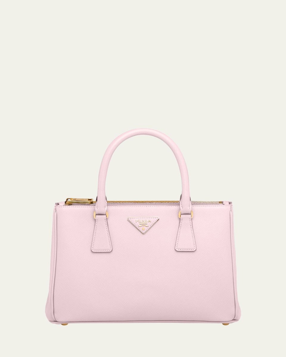 Galleria Small Saffiano Double-Zip Tote Bag